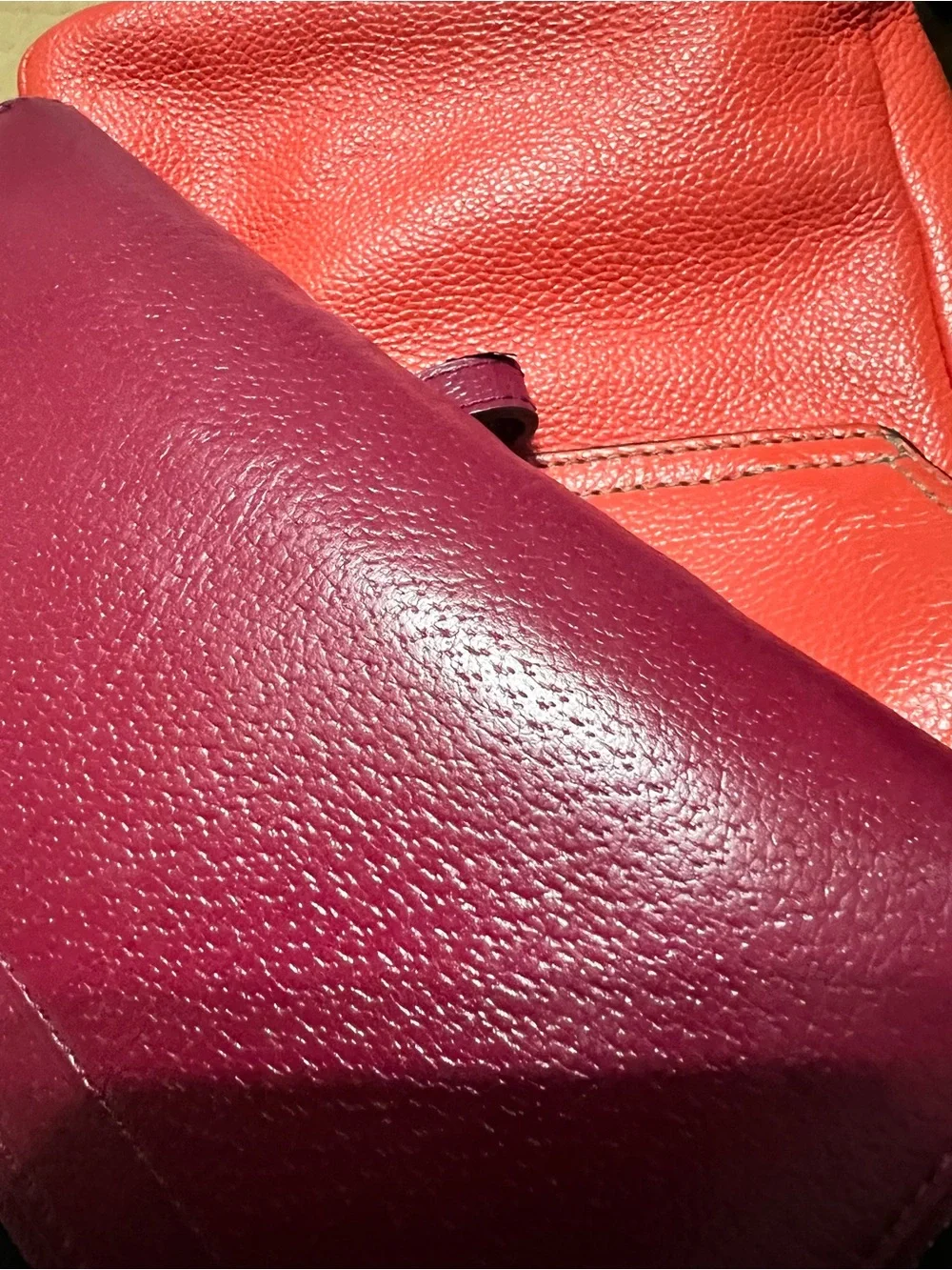 kate spade Raspberry Red Wellesley Layton Leather Wristlet Zip Wallet